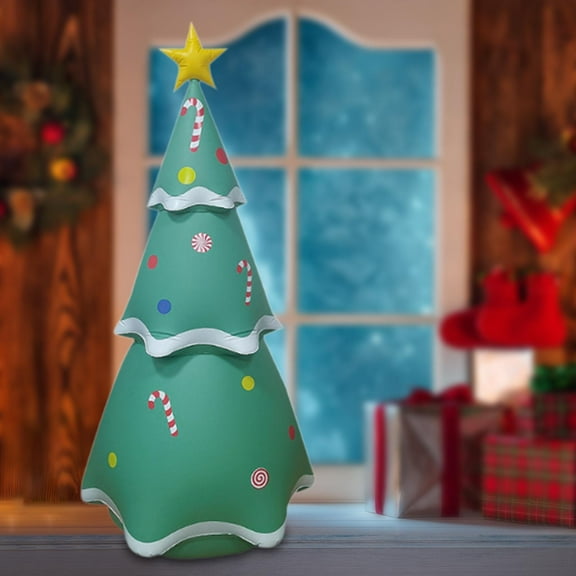 Adorno inflable de Navidad de 7 pies perfecl con luces LED
