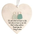 thumbnail image 5 of Heart-Shaped Sea Glass Friendship Decor,Friendship Heart Ornament,Decorated with Inspirational Quotes, a Meaningful Gift for Friends, Home Decor,2pcs, 5 of 8