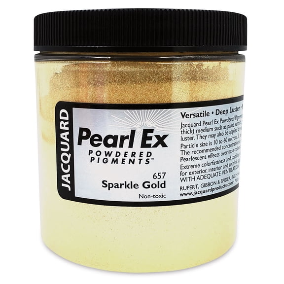 Jacquard Pearl Ex Powdered Pigments 4oz-#657 Sparkle Gold