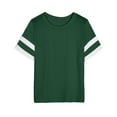 thumbnail image 6 of Rezuofi 2 Pcs Womens Oversized Tees Loose T Shirts Half Sleeve Crew Neck Color Block Cotton Tunic Tops, 6 of 6
