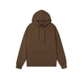 thumbnail image 4 of Trgacdwlo Mens Hoodies Pullover Solid Color Long Sleeve Pullover Men Drawstring Fall Winter Hooded Sweatshirt Men with Pocket Brown M, 4 of 4