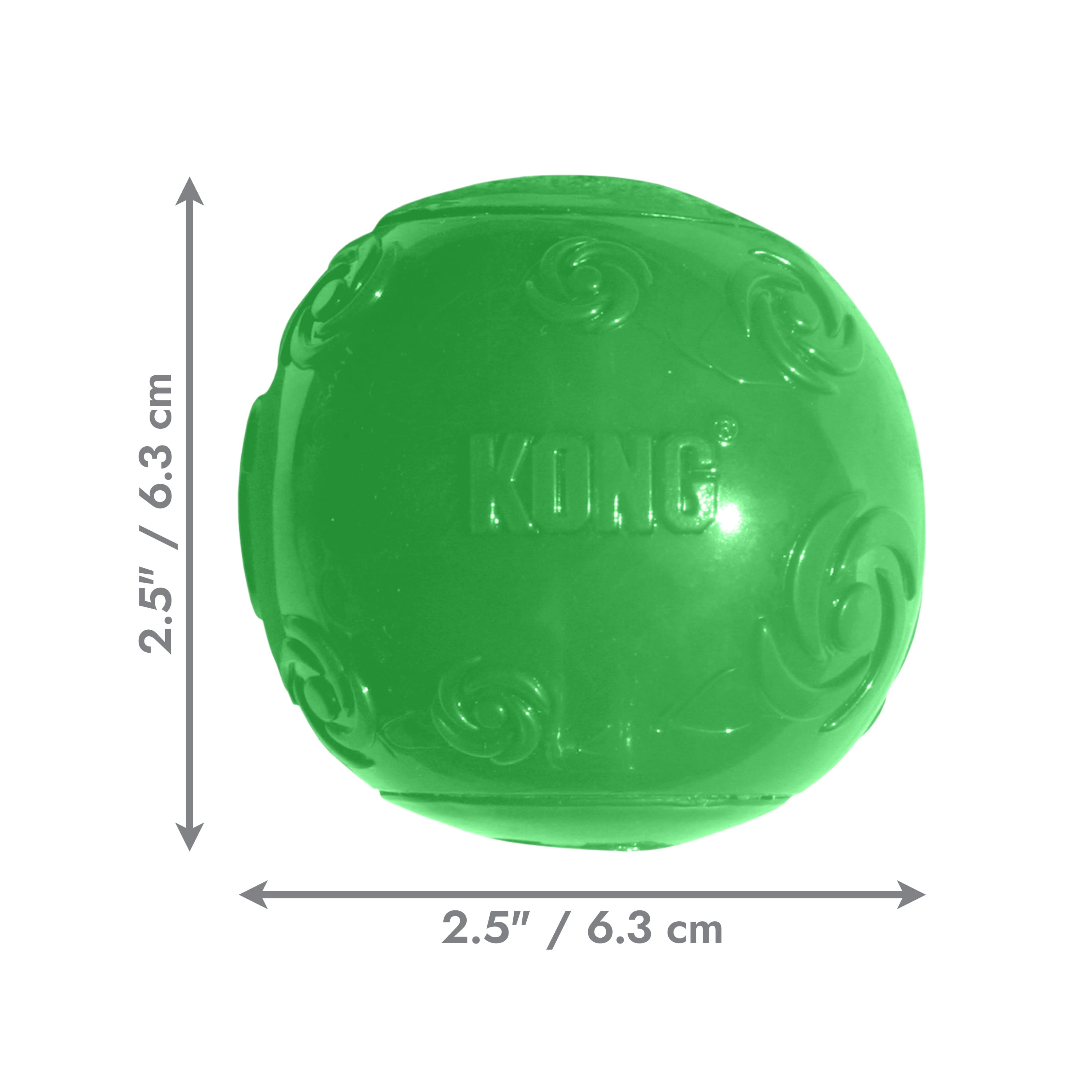 KONG® Squeezz Ball Squeaker Dog Toy, Medium