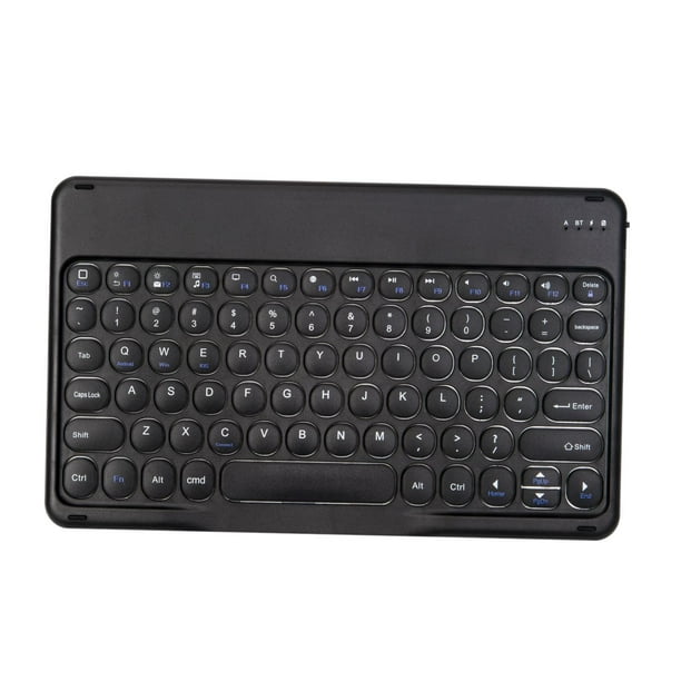 Bluetooth Keyboard Rechargeable with Shortcut Keys for Bluetooth Black