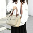 thumbnail image 2 of URSOFINE Canvas Multi-Pocket Tote Bag, Convertible Crossbody Shoulder Handbag for Work Travel Daily Use, Large Capacity Casual Messenger Bag with Detachable Strap, 2 of 8