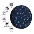 thumbnail image 5 of ZNDUO Graffiti Colorful Zodiac Pattern Spare Tire Cover, Universal Fit for Jeep Trailer RV SUV Camper Vehicle Waterproof Dust Tire Cover 17 inch, 5 of 8