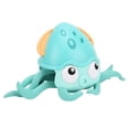 thumbnail image 4 of Juguete de pulpo, lindo, flotante, para gatear, estimula la imaginación, regalo de cumpleaños, juguete de playa para bañera para bebés de 18 meses o más, azul, 4 of 14