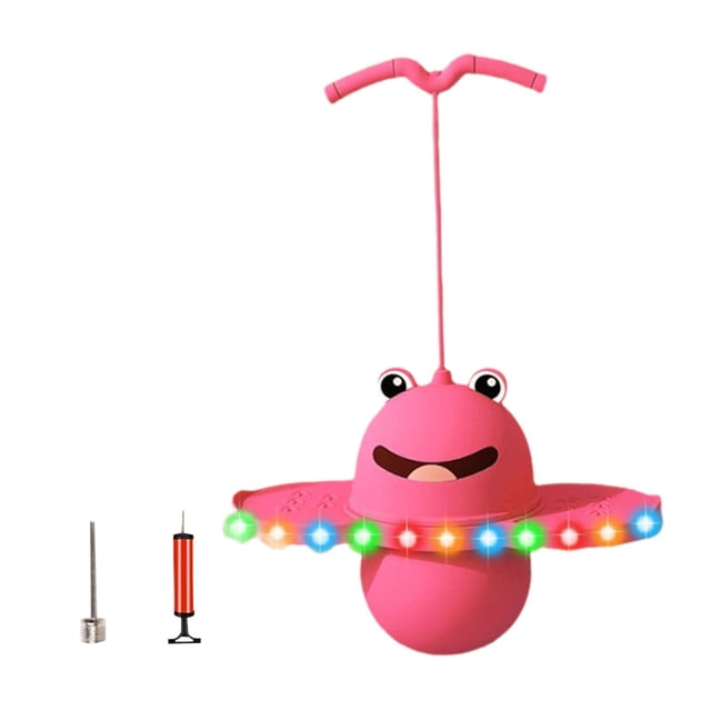 mmirethe Pogo Jump Ball Exercise Jump Board for Gifts Body Training Assistant Workout Pink 38x80cm