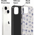 thumbnail image 2 of Case for iPhone 15, Blue Sea Coastal Phone Case, Trendy Frosted Silicone Shockproof Cover for Girl Women, 2 of 7
