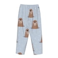 thumbnail image 5 of Daiia Playful Walrus Wonders Women's Sleep Pant with Pockets and Drawstring,Pajama Pants-Small, 5 of 9