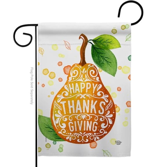 Ornament Collection G192253-BO 13 x 18.5 in. Happy Thanks Giving Garden Flag with Fall Thanksgiving Double-Sided Decorative Vertical Flags House Decoration Banner Yard Gift
