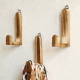 thumbnail image 6 of Leodye 1PCS Rustic Wooden Wall Hook Heavy Duty Hanging Storage Rack for Towels Hats Bags Home Entryway Decor -3.54IN, 6 of 6