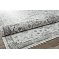 thumbnail image 4 of Freida FY30A Icy Grey Vintage Farmhouse Light Gray Area Rug, 2'6"x8', 4 of 5