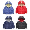 thumbnail image 5 of Kids Baby Puffer Jacket Winter Hooded Coat Boy Girls Zip Thick Jacket Lightweight Outerwear 1-8T, 5 of 5