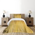 thumbnail image 4 of Ambesonne Forest Quilted Bedspread Set 2 Pcs, Simple Oriental Nature Leaf, Twin Size, Yellow Mustard, 4 of 5