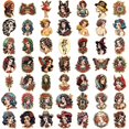 thumbnail image 2 of Calcomanías de vinilo impermeables para tatuajes japoneses, 50 unidades, 2 of 2