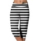 thumbnail image 1 of Mujeres Capri Pantalones Casual Suelto Largo Pantalones de Impresión con Corbata Elástica Cintura Y Bolsillos, 1 of 6