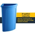 thumbnail image 2 of Corner 21 Gallon Kitchen Trash Can, Commercial Heavy-Duty Waste Bin, Garbage Bin, Durable Waste Container, Recycling Bin, Plastic Wastebasket for Garage, Hotels, Office, Restaurants, 2 of 5