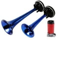 thumbnail image 2 of 12V Auto Car Claxon Air Horns Set Super Loud Dual Tone with 12V Trumpet Compressor for Motorcycle Car Boat Truck Vehicle, 2 of 6