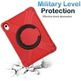 thumbnail image 6 of Dteck iPad 10th Generation Case 10.9 Inch 2022, Heavy Duty Shockproof Protective Case for Kids with 360 Rotating Handle Grip Stand for Apple iPad 10th Gen 2022,Red + Black, 6 of 7