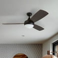 thumbnail image 4 of Prominence Home Calico 52" Bronze Modern Ceiling Fan with 3 Blades, Integrated LED Light Kit, Remote & Reverse Airflow, 4 of 10