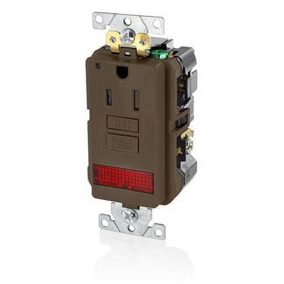 Leviton GFPL1-PLW 15A TR PILOT GFI COMBO