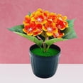thumbnail image 3 of Kripyery Visual Fake Potted Plant Artificial Plastic Decorative Delicate Flower Bonsai for Office, 3 of 8