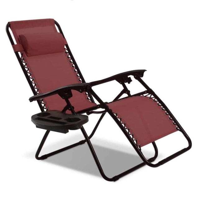 Langgg Coussin Repose-Tête de Remplacement pour Chaise Longue Accessoires de Chaise Longue Inclinable Rouge