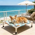 thumbnail image 5 of Elevated Pet Bed Dog Cot - Summer Breathable Sleeping Mat | Detachable Washable Structure for Cat Rest,Dog Nap, Indoor Home Leisure,20.87x18.9 Inch, 5 of 7