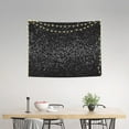 thumbnail image 4 of Bingfone Black And White Dotted Tapestry Wall Hanging Decor for Living Room Bedroom Dorm Classroom Office Decor 29x37 Inch, 4 of 8