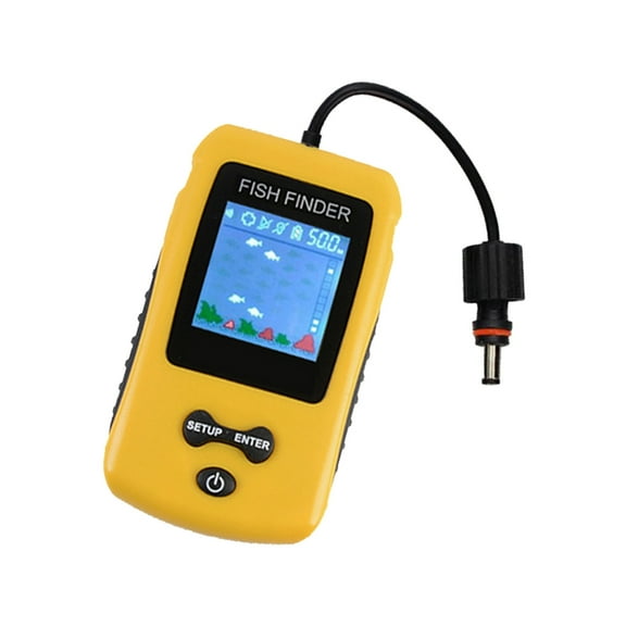 Portable Fish Finders with Depth Readout Fish Alarm Wire Fishing Sonar Sensors Fishing Alarm for Fish Depth Detection