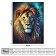 thumbnail image 4 of HENGT  Lion Throw Blanket for Adults Fuzzy Lightweight Super Soft Warm Cozy Flannel Plush Blankets for Decorative Bed Couch Chair, 4 of 6