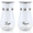 White, variant on Sortora 2PC Salt and Pepper Shakers Set , 4 oz Glass Bottom Salt Pepper Shaker with Stainless Steel Lid for Kitchen Gadgets Cooking Table, RV, Camp,BBQ Refillable Design, Silver