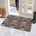 thumbnail image 5 of Bohemian Colored Geometric Patterns (2) Door Mat 30 X 17 Inch Welcome Doormat Indoor Outdoor Entrance Floor Mat Non Slip Spring Summer Decor Rubber Mats, 5 of 6