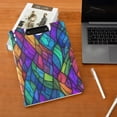 thumbnail image 5 of FORMRS A4 Clipboard Folder with Pen Holder Horizontal Foldable School Office Binder, Vibrant Stained Glass Pattern, 5 of 9