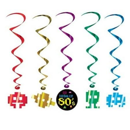 Beistle 80's Whirls - Pack of 6