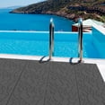 thumbnail image 5 of 44 Pack Plastic Interlocking Deck Tiles,12" Waterproof Outdoor Flooring,All Weather Use, Patio Floor Decking Tiles for Porch Poolside Balcony Backyard,Stone Texture,Grey, 5 of 7
