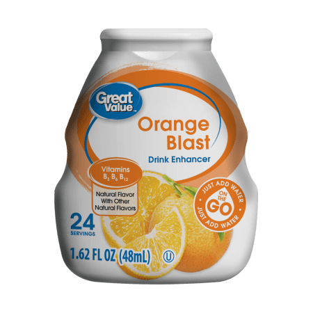 (10 pack) Great Value Orange Blast Drink Enhancer, 1.62 fl oz, 10 Pack