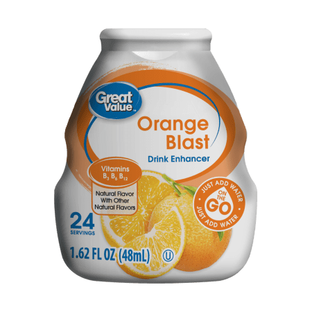 (10 Pack) Great Value Drink Enhancer, Orange Blast, 1.62 fl (Best Time To Drink Probiotic Drink)