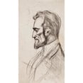 thumbnail image 2 of Magnus Enckell 12x18 Black Ornate Wood Framed Double Matted Museum Art Print Titled - Robert Kajanus in Profile (1900), 2 of 5