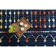 thumbnail image 5 of Furnish My Place Moroccan Style Runner Rug - 2 ft. x 8 ft., Navy, Rug with Transitional Design, 5 of 12