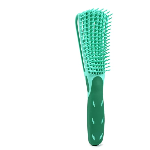 Cepillo para el cabello Cepillo para desenredar para cabello natural para cabello afro 3a a 4c Desenredante de cabello rizado ondulado enredado fácil con mojado/seco, mejora la textura del cabello