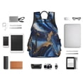 thumbnail image 4 of Balery Navy Blue Marble Mochila Ligera para Hombres y Mujeres – Resistente y Impermeable, Ideal para la Escuela, el Trabajo, los Viajes y el Uso Diario, 4 of 7