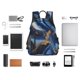 thumbnail image 4 of Fotbe Navy Blue Marble Mochila Ligera para Hombres y Mujeres - Duradera y Resistente al Agua, Ideal para Escuela, Trabajo, Viajes y Uso Diario, 4 of 7