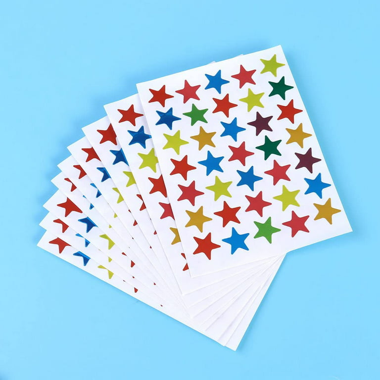 930Pcs Mini Star Stickers for Scrapbooking, 15 Sheets Small