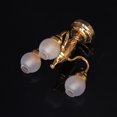 thumbnail image 3 of 1/12 Casa de Muñeca en Minitura de Bronce con 3 Luces Lámpara de Techo Dollhouse Sunnimix Lámpara de techo de casa de muñecas, 3 of 8