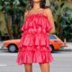 thumbnail image 3 of Vestido de pastel con volantes para mujer vestido holgado sin mangas para mujer traje de vacaciones con cremallera FLhrweasw Nuevo, 3 of 8
