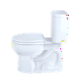TOTO® Entrada™ TwoPiece Round 1.28 GPF Universal Height Toilet, Cotton