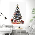 thumbnail image 1 of Tapiz decorativo de pared para árbol de Navidad, 150 x 130 cm, microtela, 1 of 1
