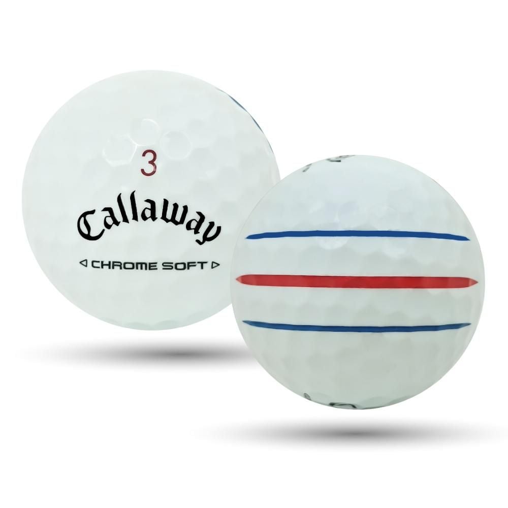 Mulligan - 36 Callaway Chrome Soft 2024 Triple Track 5A Mint Recycled Used Golf Balls