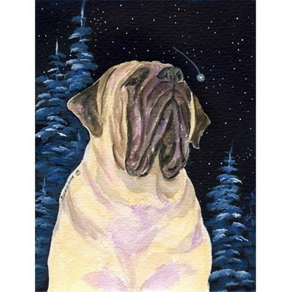 Starry Night Mastiff Flag - Garden Size, 11 x 15 in.